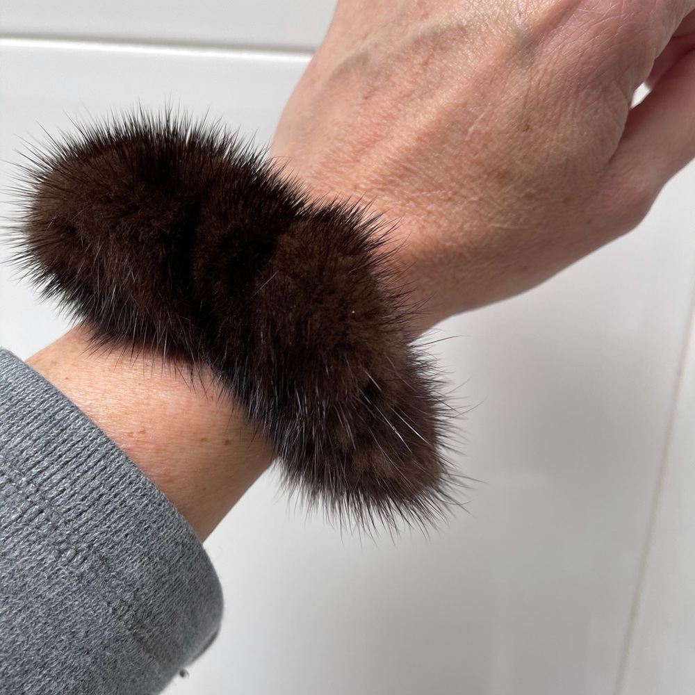 Mink fur hair scuncci